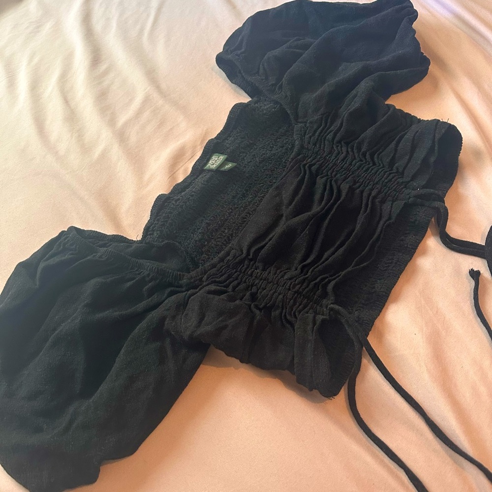 TIE DETAIL CROPPED CORSET TOP🍒